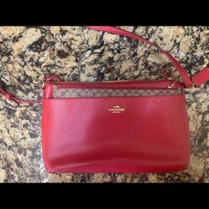 Coach Satchel Handbag with Matching Wallet